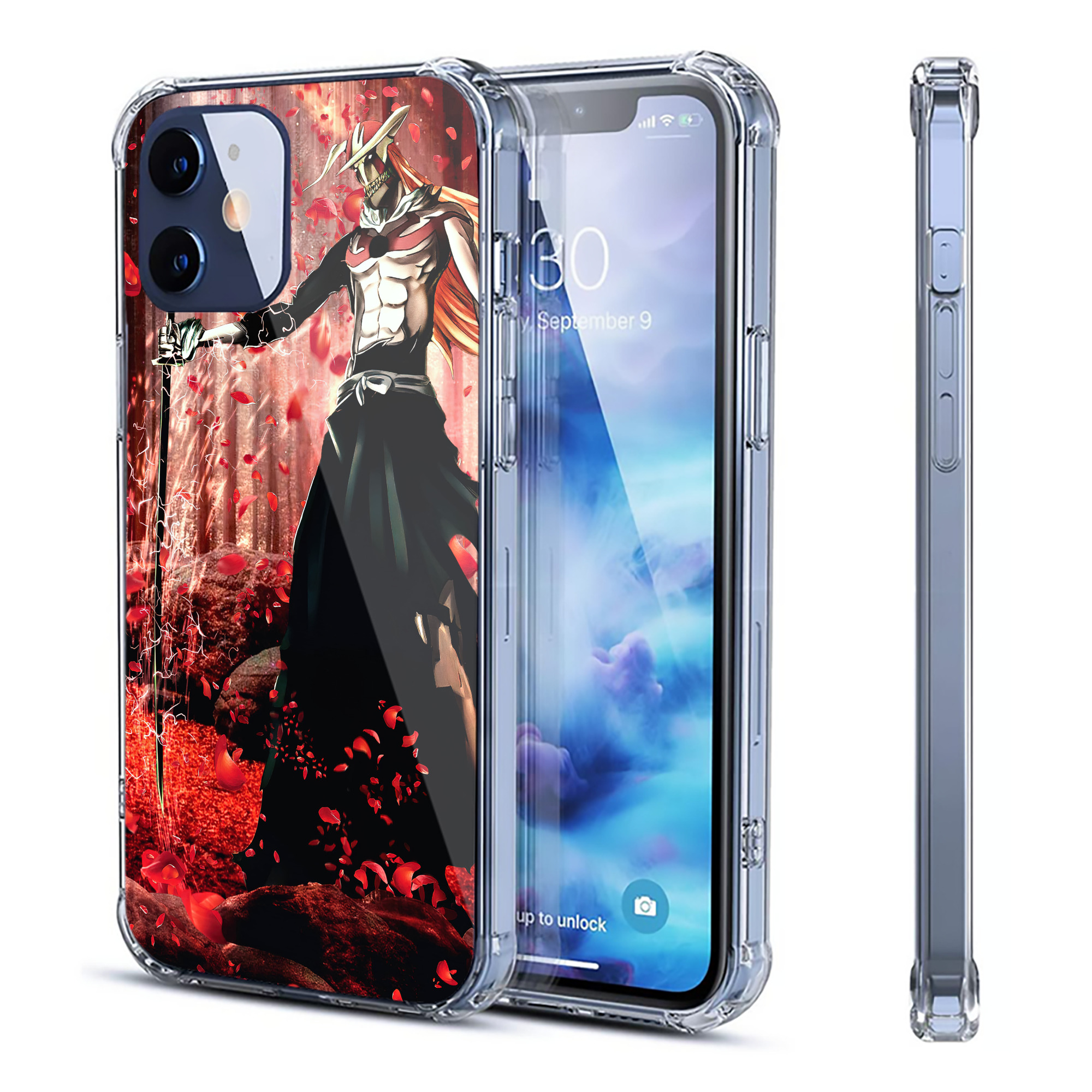 （画像用） ブリーチ BLEACH 【iPhone 12シリーズ対応】透明スマホケース（クリアソフトケース）